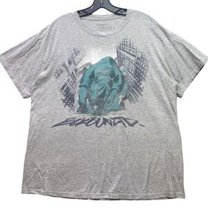 Ecko Unltd Shirt Mens Large Y2K AOP Spell Out Grunge Everyday Streetwear